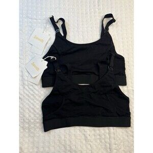 Lupantee Women's Pumping Nursing Hands Free Bra  Size Small 2 Black New